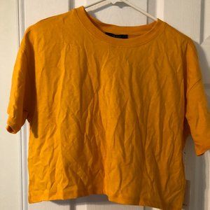 Cropped Boxy Orange Tee
